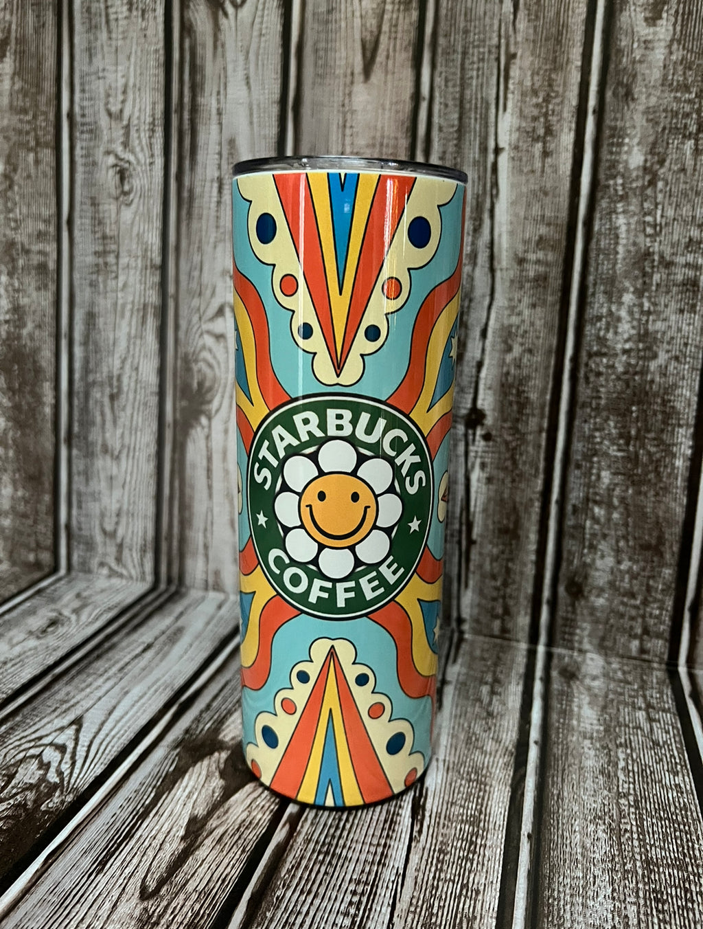 Colorful Retro Tumbler 20oz - Made to order