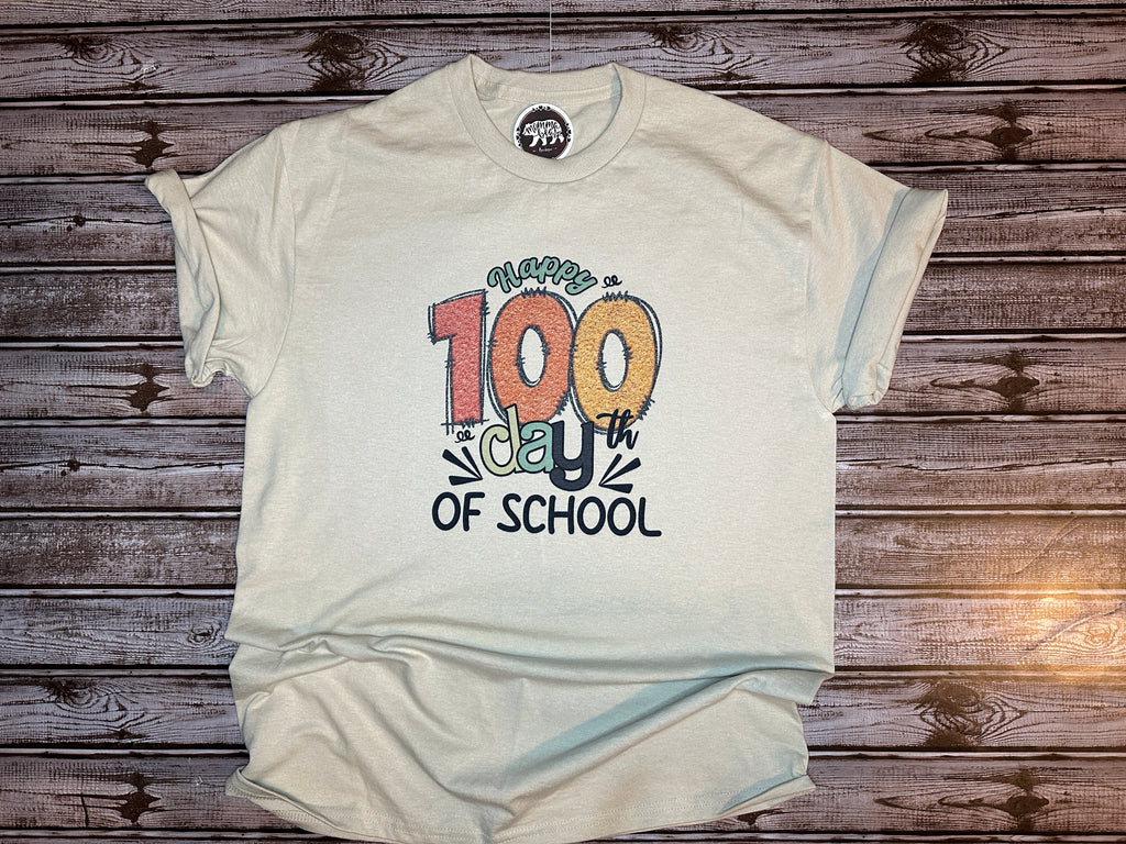 100 th day of school tee