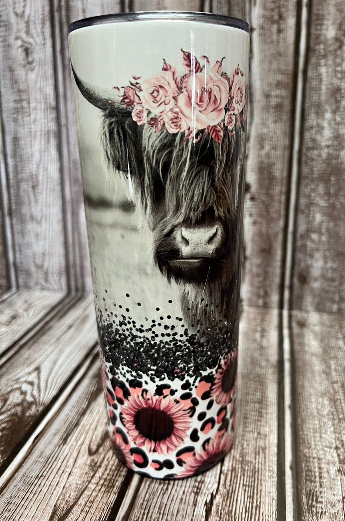Made to order-Highland Cow Pink 20oz Tumbler