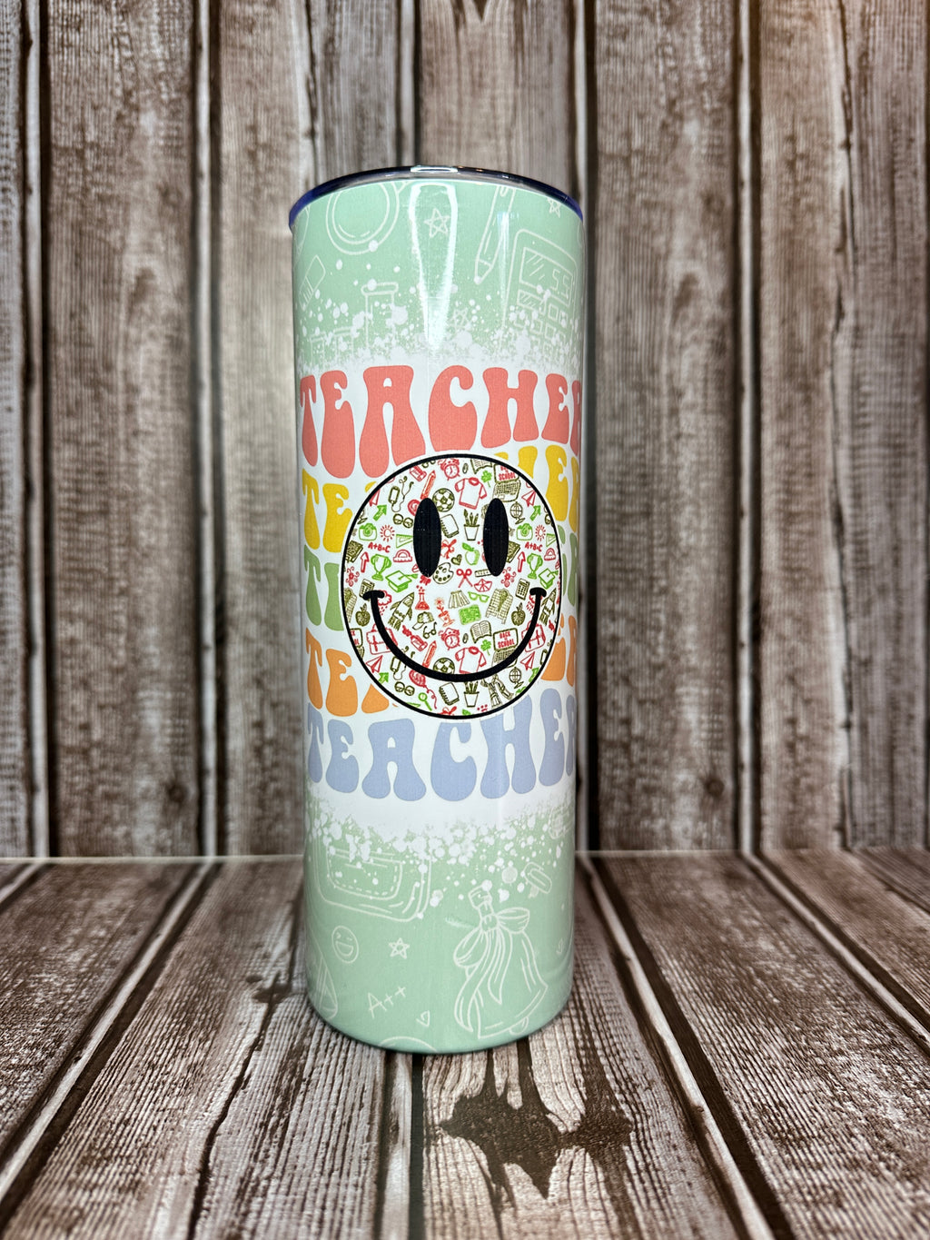 Made to order-Retro Teacher Tumbler