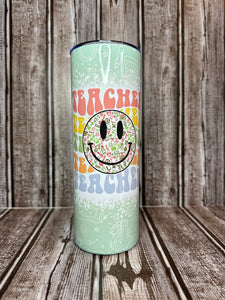 Made to order-Retro Teacher Tumbler