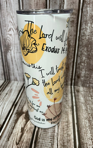 Made to order-Bible Verse Affirmations Tumbler