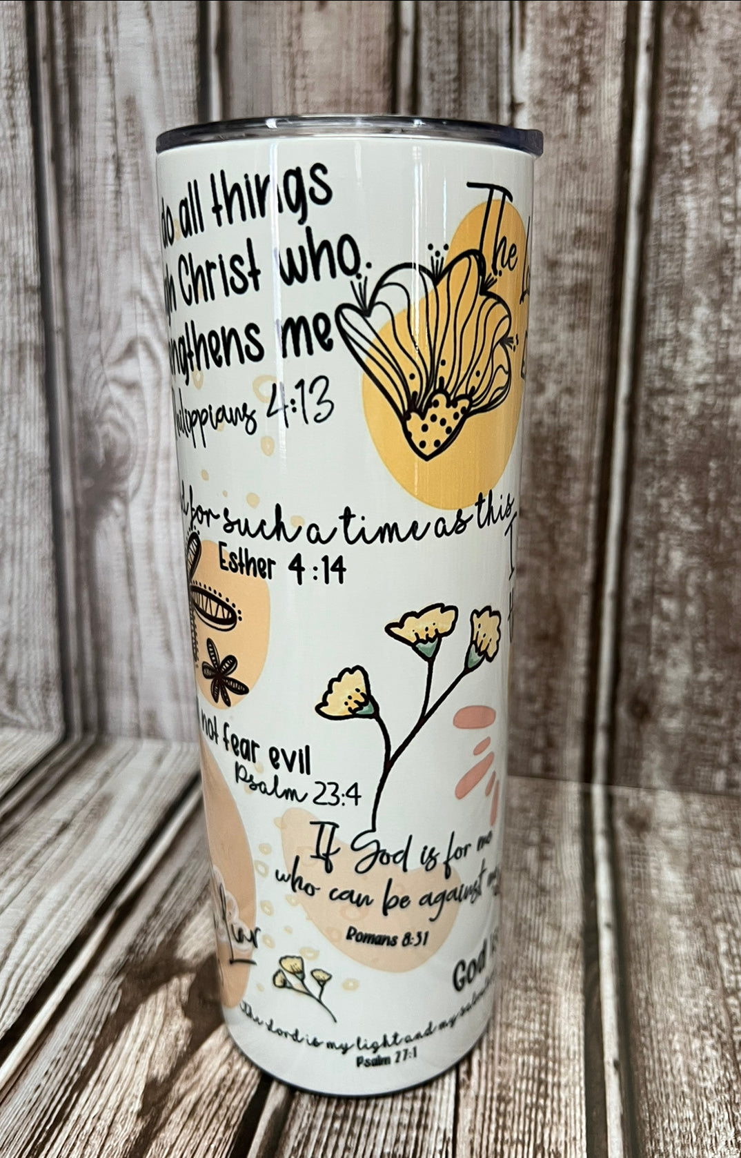Made to order-Bible Verse Affirmations Tumbler