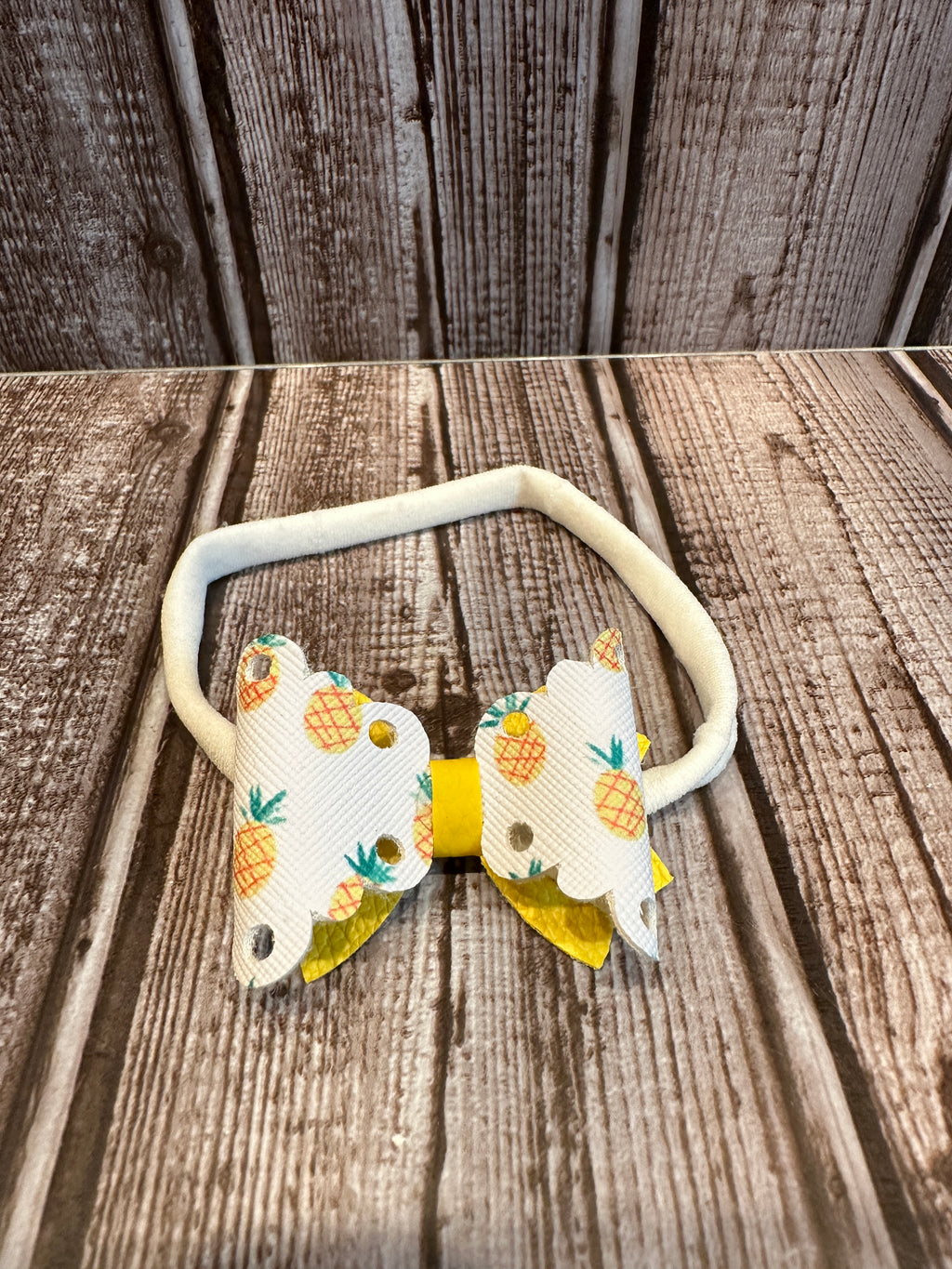 Yellow/Pineapple  3 inch Head Bow