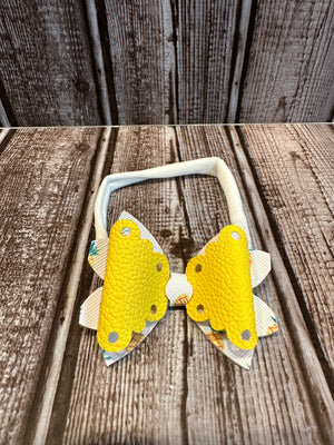 Yellow/Pineapple  3 inch Head Bow