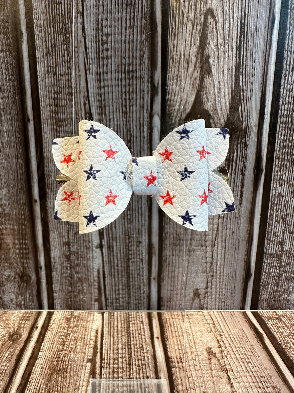 Red White Blue 3 inch Hair Bow