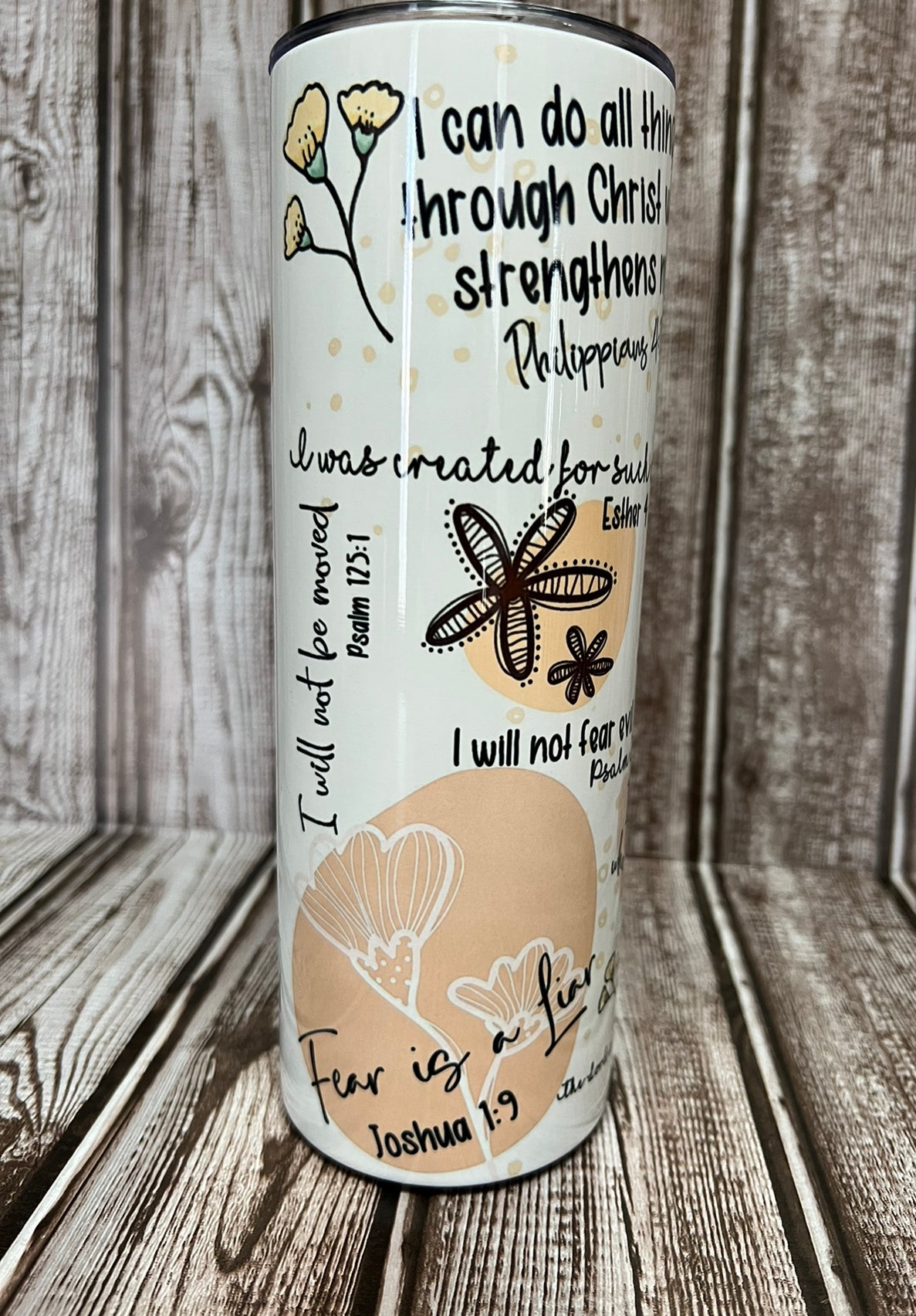 Made to order-Bible Verse Affirmations Tumbler
