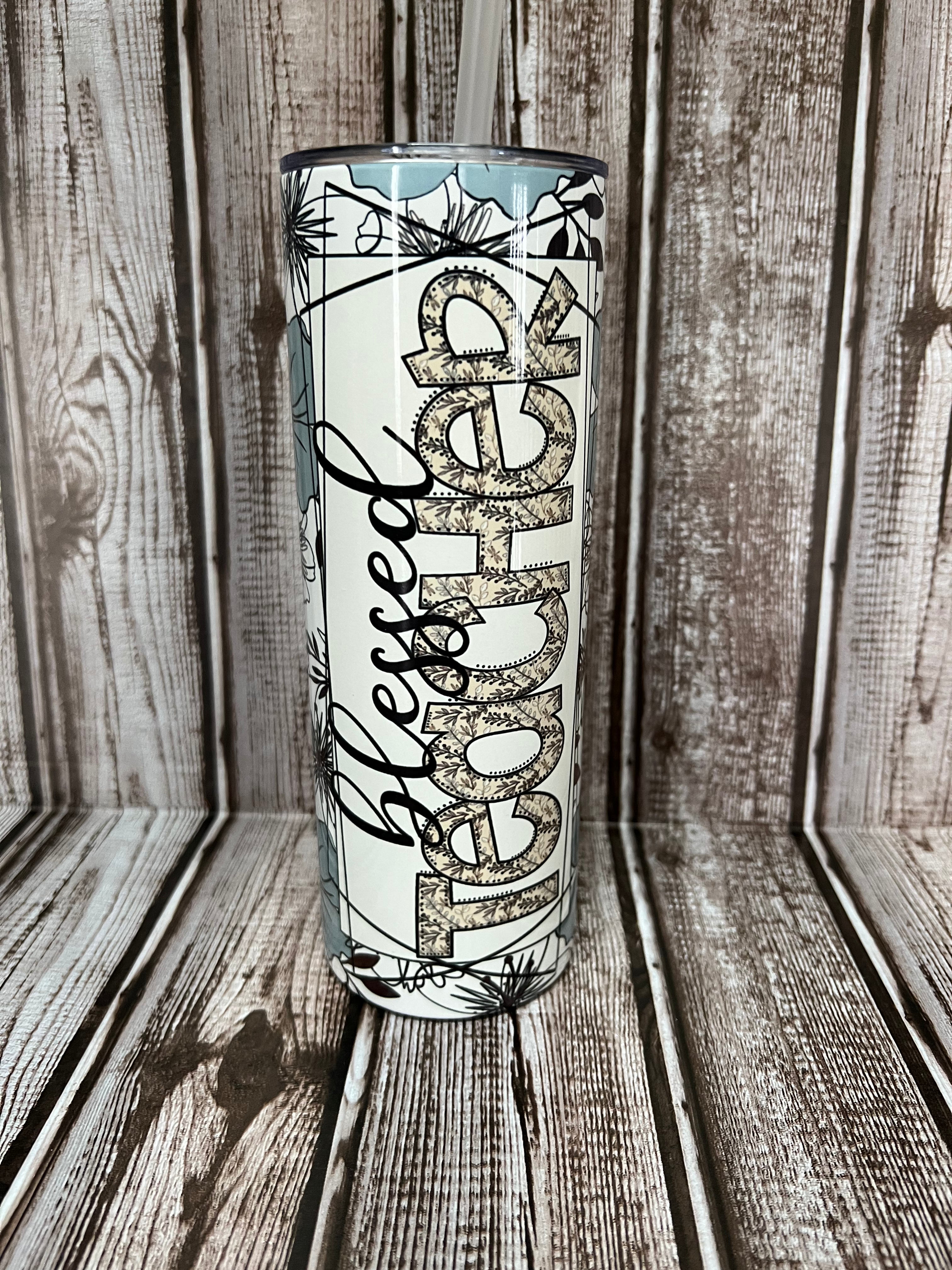 Made to order-Blessed Teacher 20oz skinny Tumbler