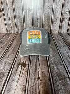 Wife Mom Boss Grey