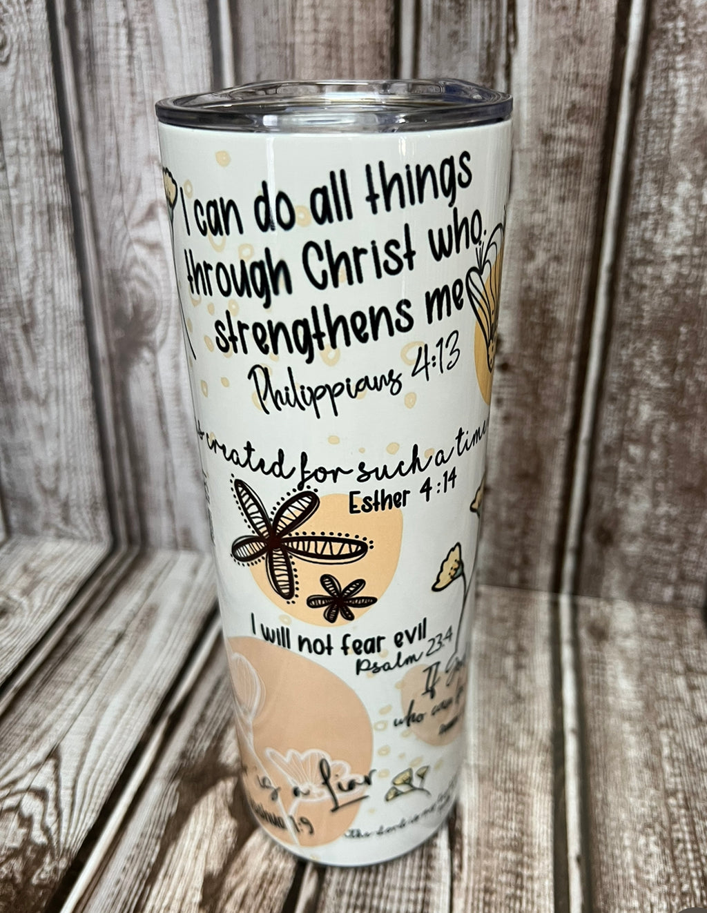 Made to order-Bible Verse Affirmations Tumbler